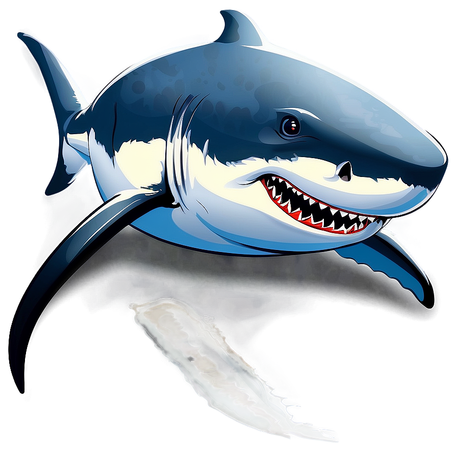 Great White Shark Vector Png Owj PNG Image