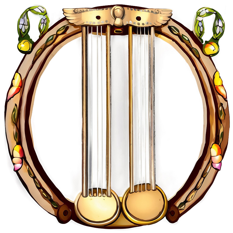 Greek Lyre Instrument Png Wgo49 PNG Image