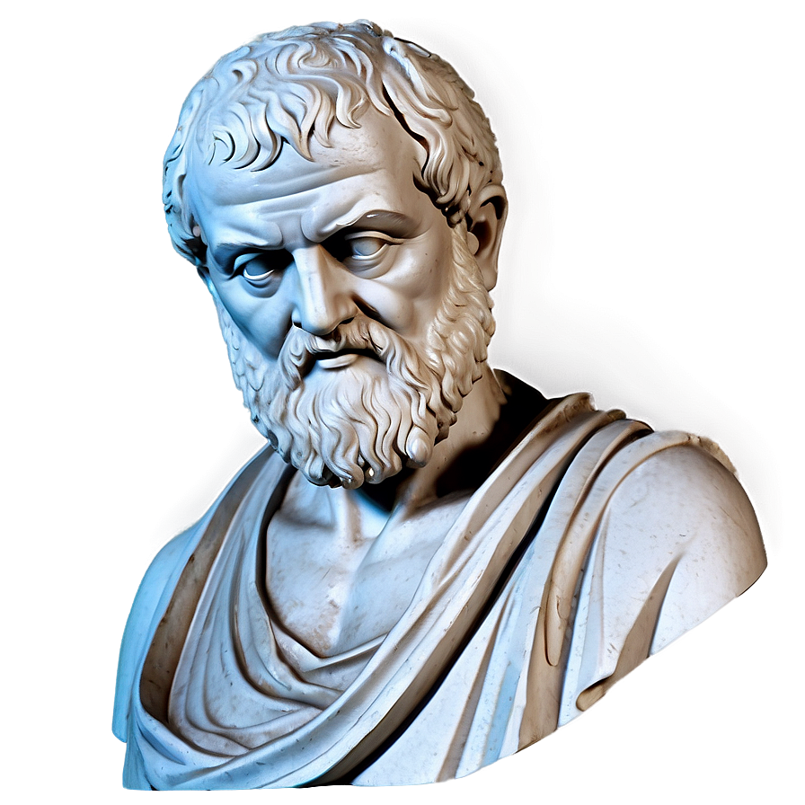 Greek Philosopher Plato Statue Png Cae PNG Image