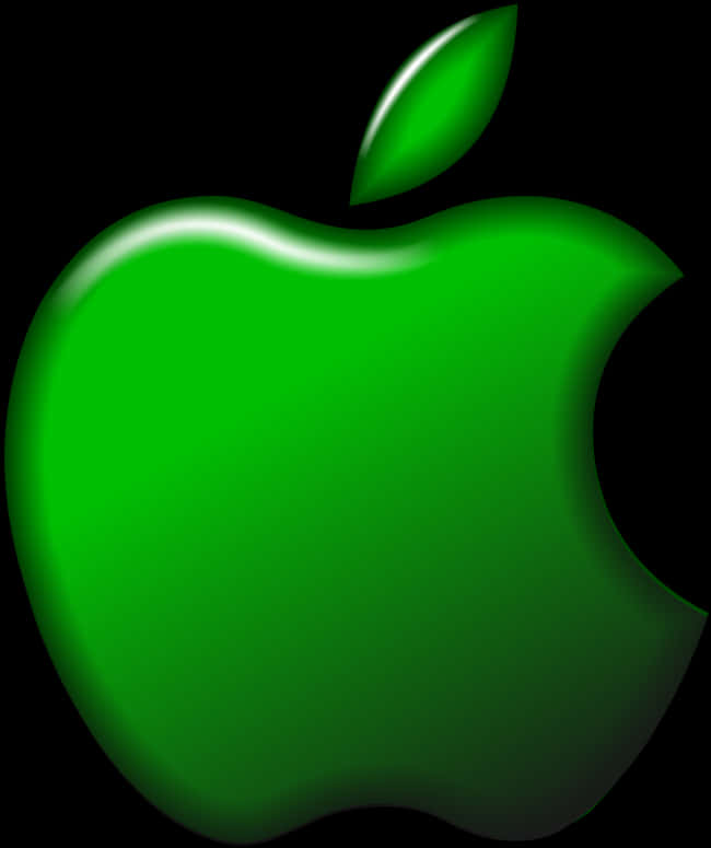 Green Apple Logo PNG Image