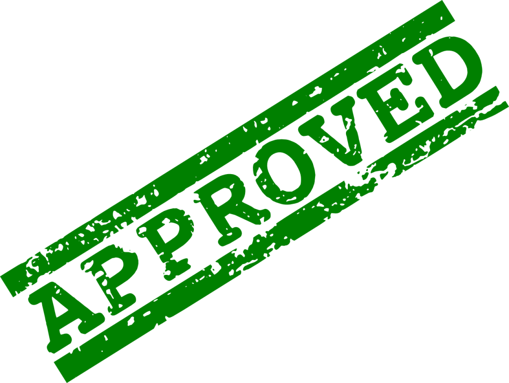 Green Approved Stamp PNG Image