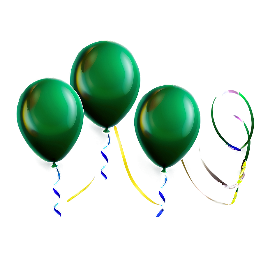 Green Balloons Png Hvv PNG Image