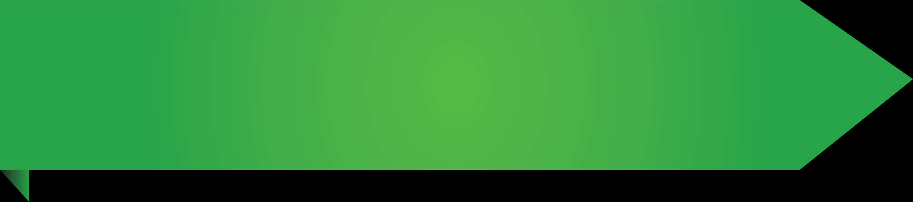 Green Banner Ribbon Graphic PNG Image