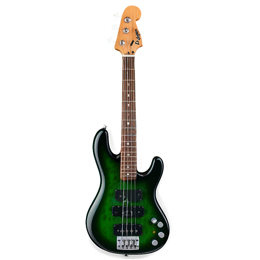 Green Bass Guitar Png Bco PNG Image