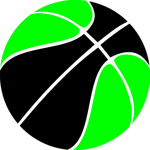 Green Black Basketball Logo PNG Image