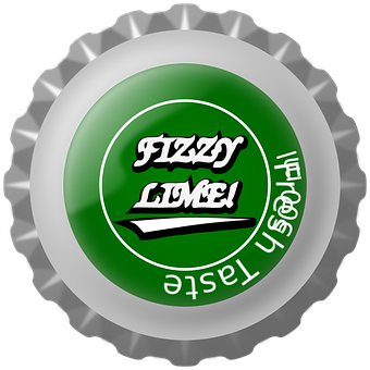 Green Bottle Cap Graphic PNG Image