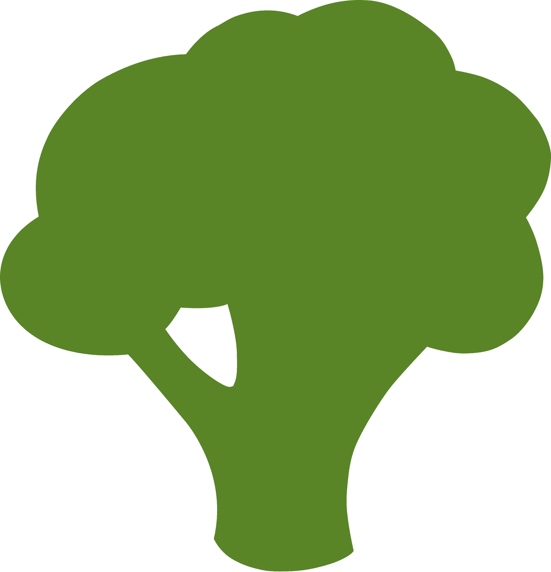 Green Broccoli Icon PNG Image