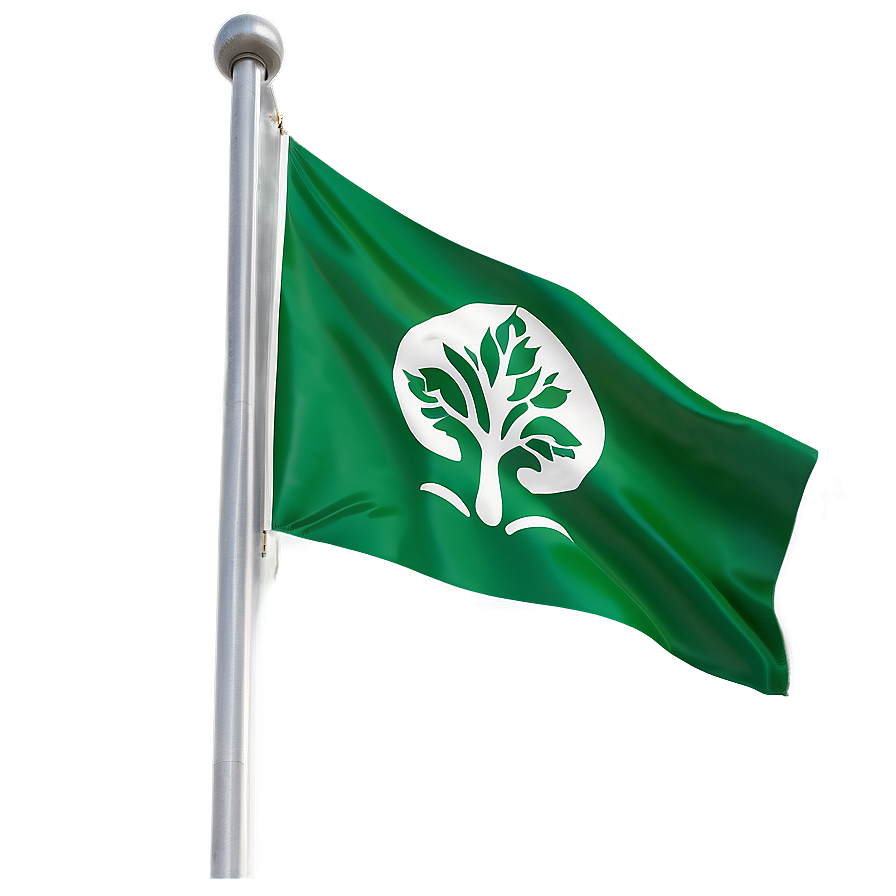 Green Building Flag Png Yuf40 PNG Image