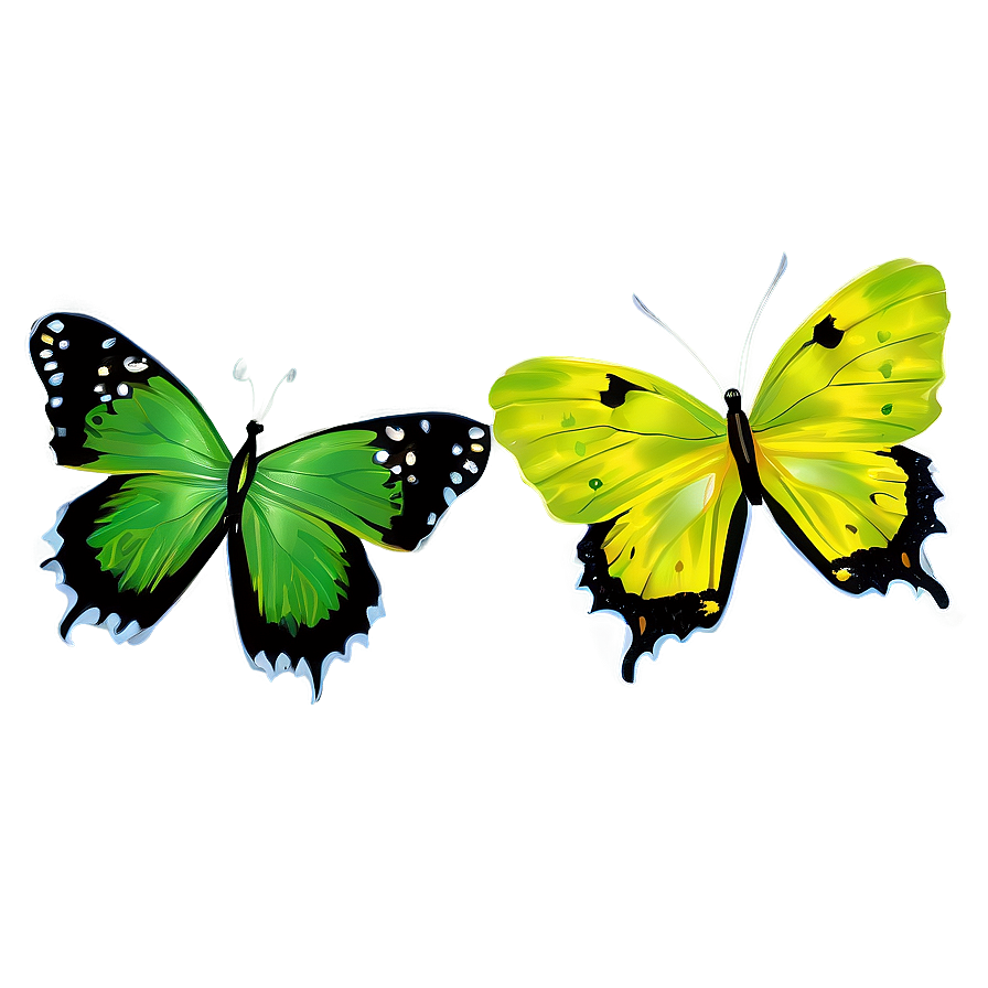 Green Butterflies Png 89 PNG Image