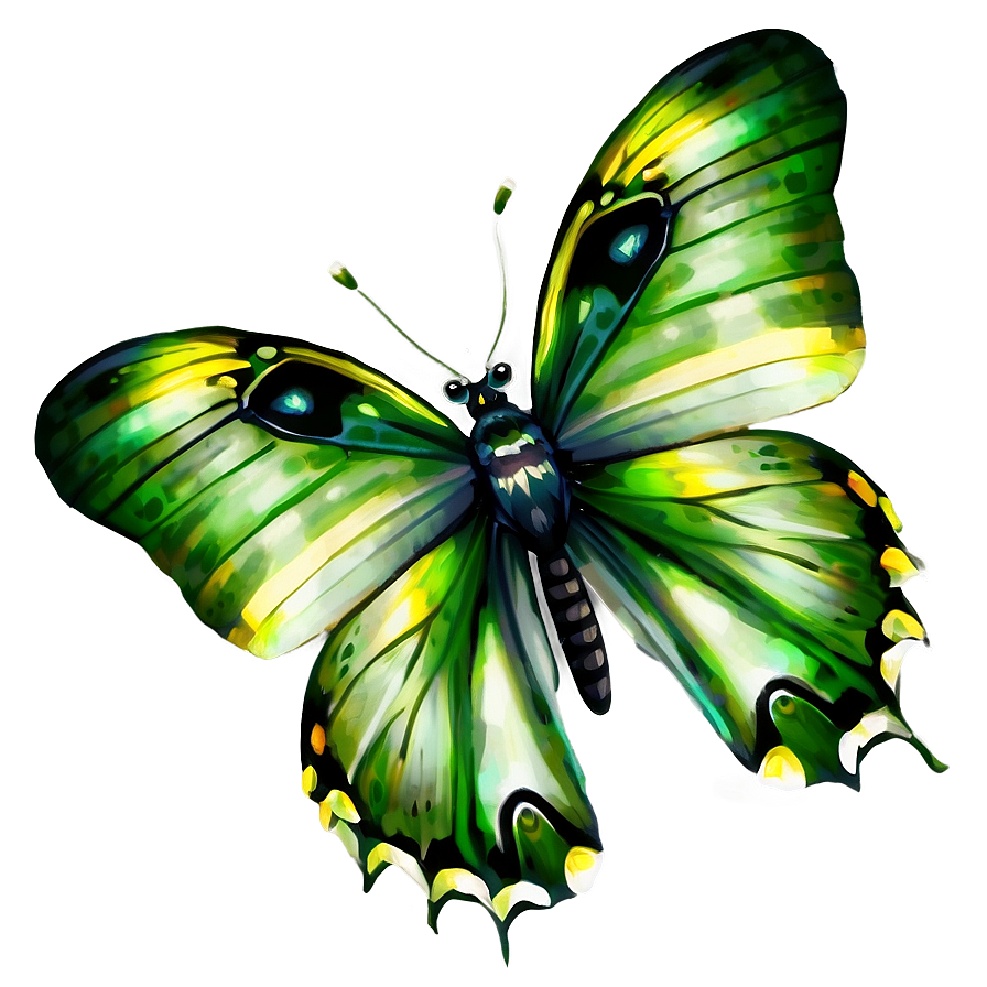 Green Butterfly In Nature Png Keo15 PNG Image