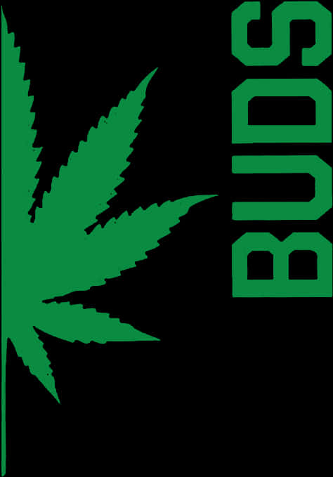 Green Cannabis Leaf Buds Graphic PNG Image