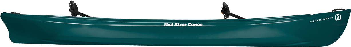 Green Canoe Isolatedon Transparent Background PNG Image