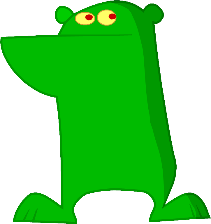 Green Cartoon Frog Illustration PNG Image