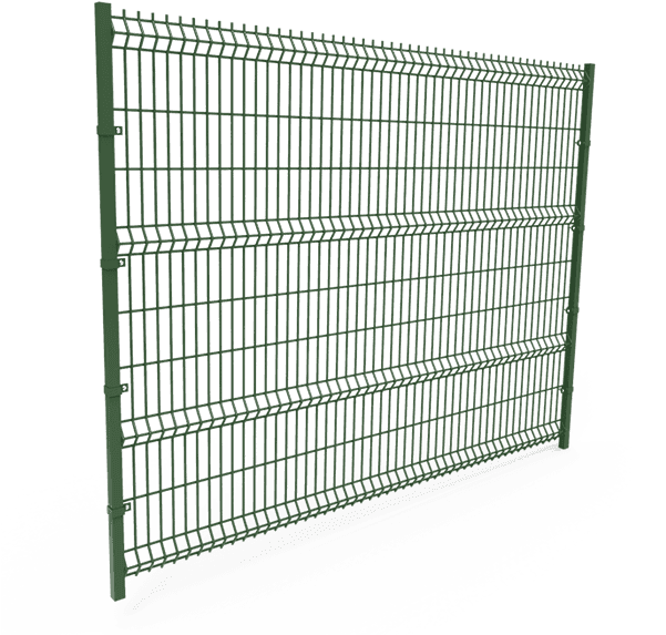 Green Chain Link Fence Panel PNG Image