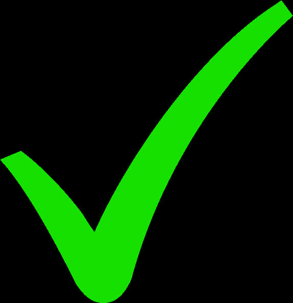 Green Check Mark Graphic PNG Image