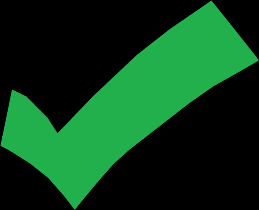 Green Check Mark Graphic PNG Image