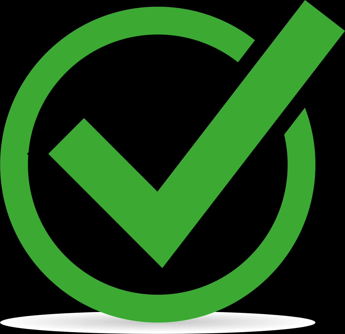 Green Check Mark Graphic PNG Image