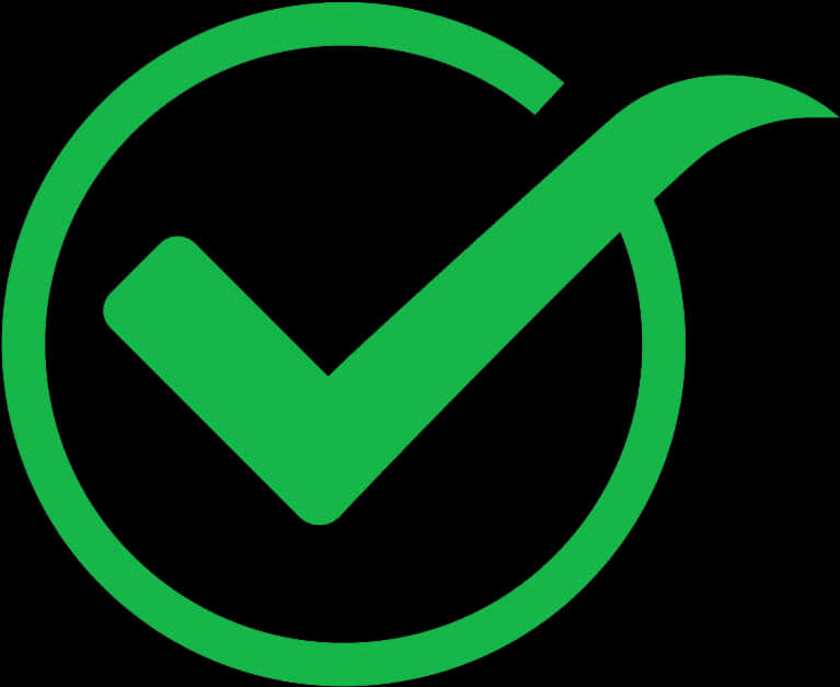 Green Check Mark Graphic PNG Image