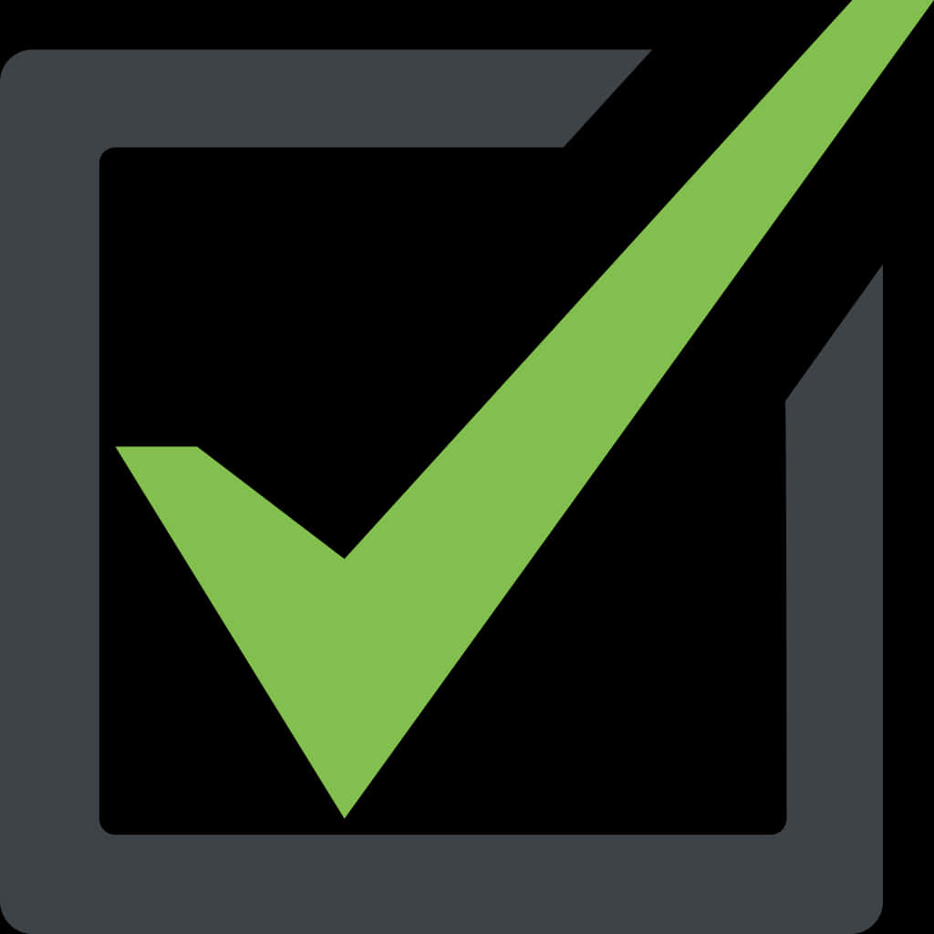 Green Check Mark Icon PNG Image