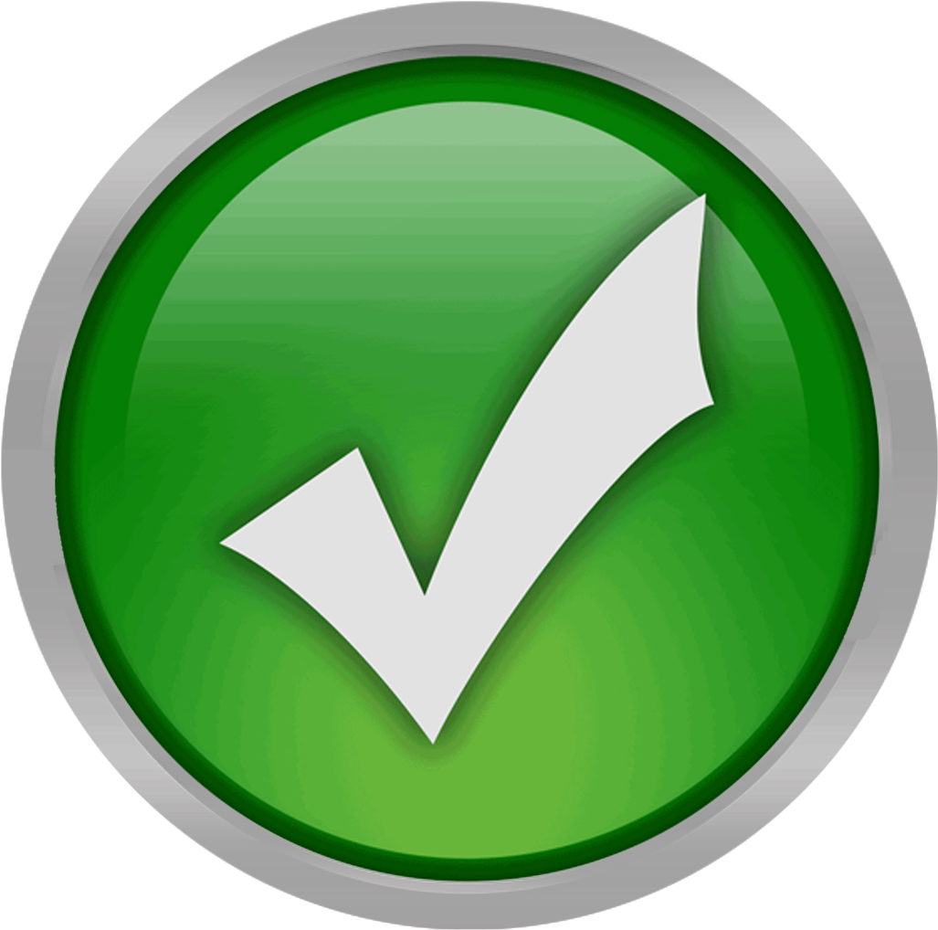 Green Check Mark Icon PNG Image