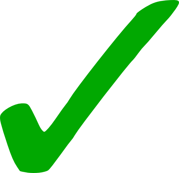 Green Checkmark Graphic PNG Image