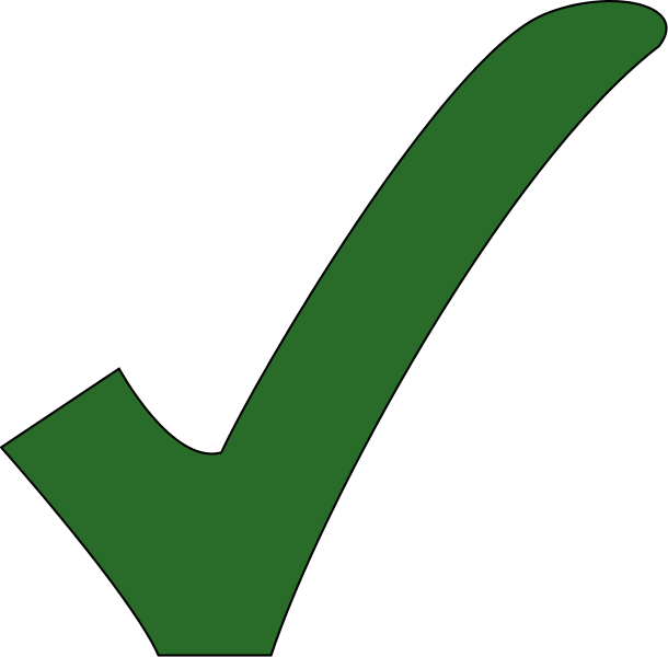 Green Checkmark Graphic PNG Image