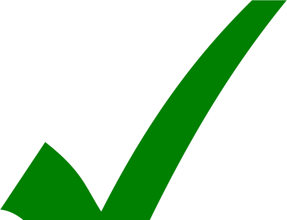 Green Checkmark Graphic PNG Image