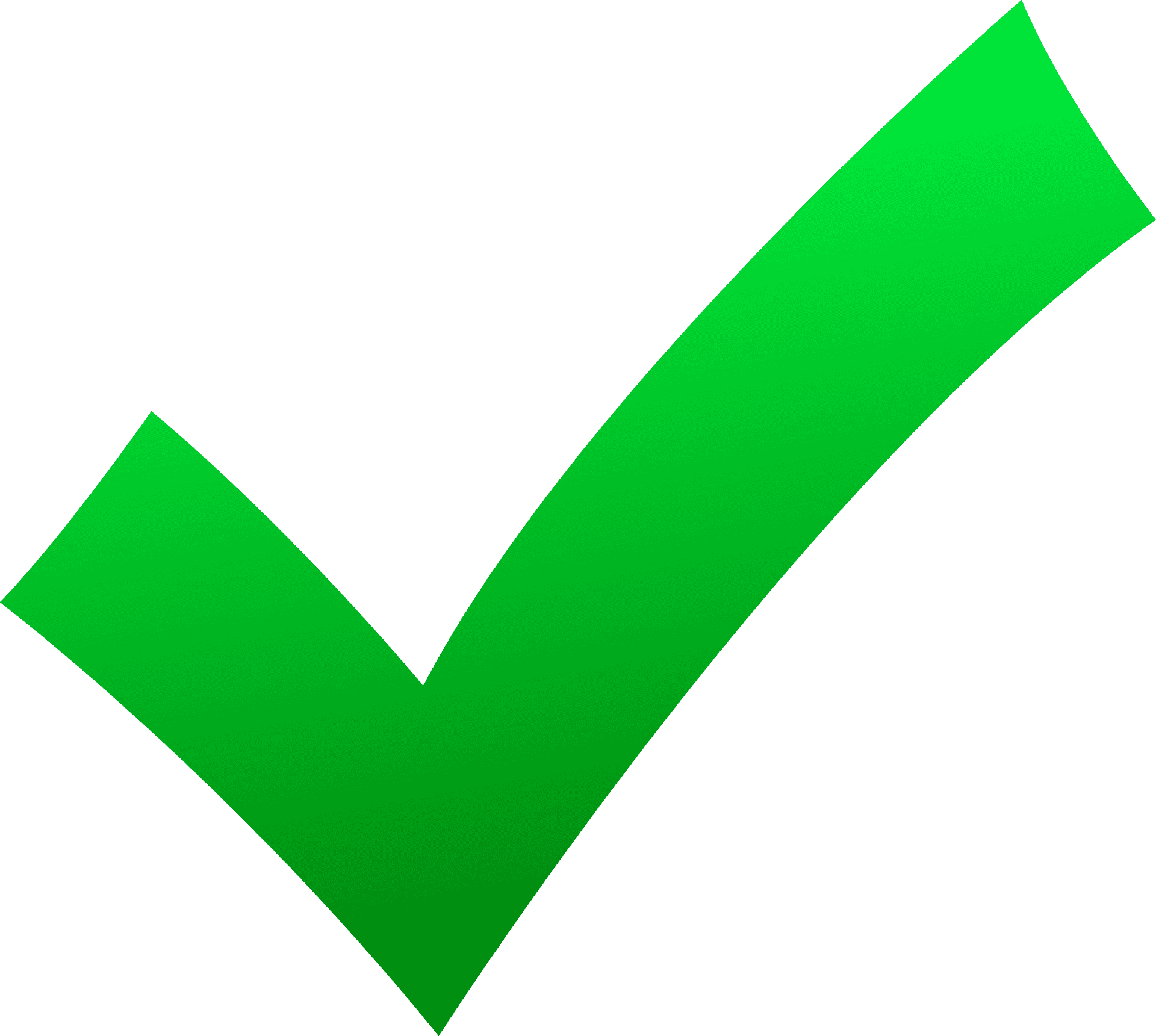 Green Checkmark Symbol PNG Image