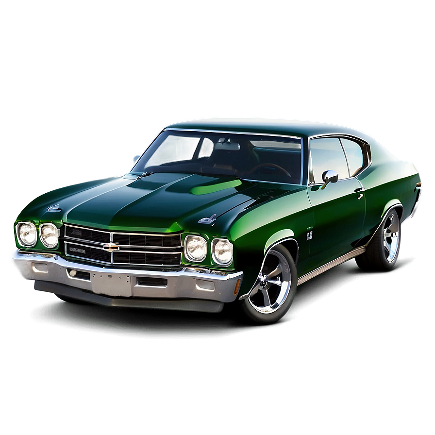 Green Chevrolet Chevelle Png Gql PNG Image