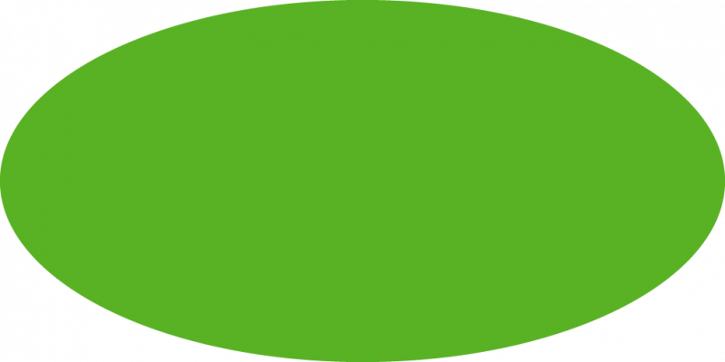 Green Circle Blue Background PNG Image