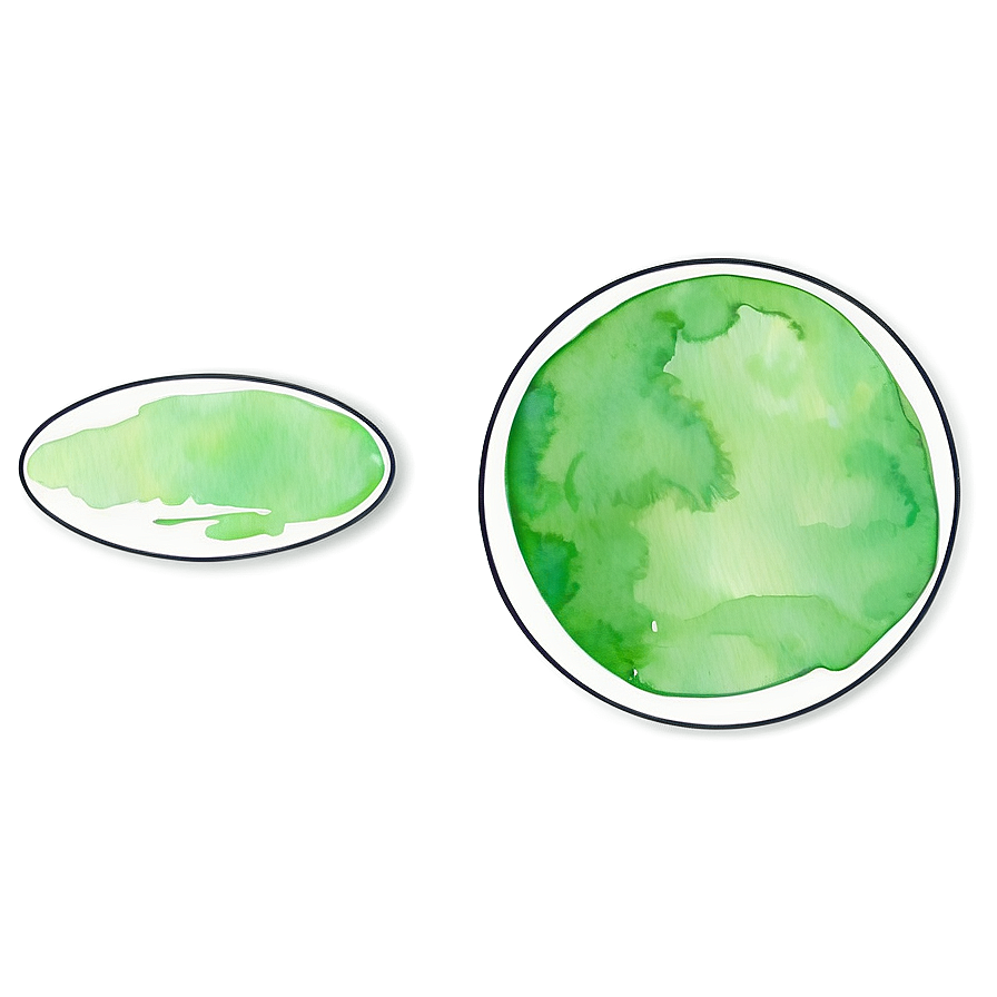 Green Circle In Watercolor Png Ihi17 PNG Image