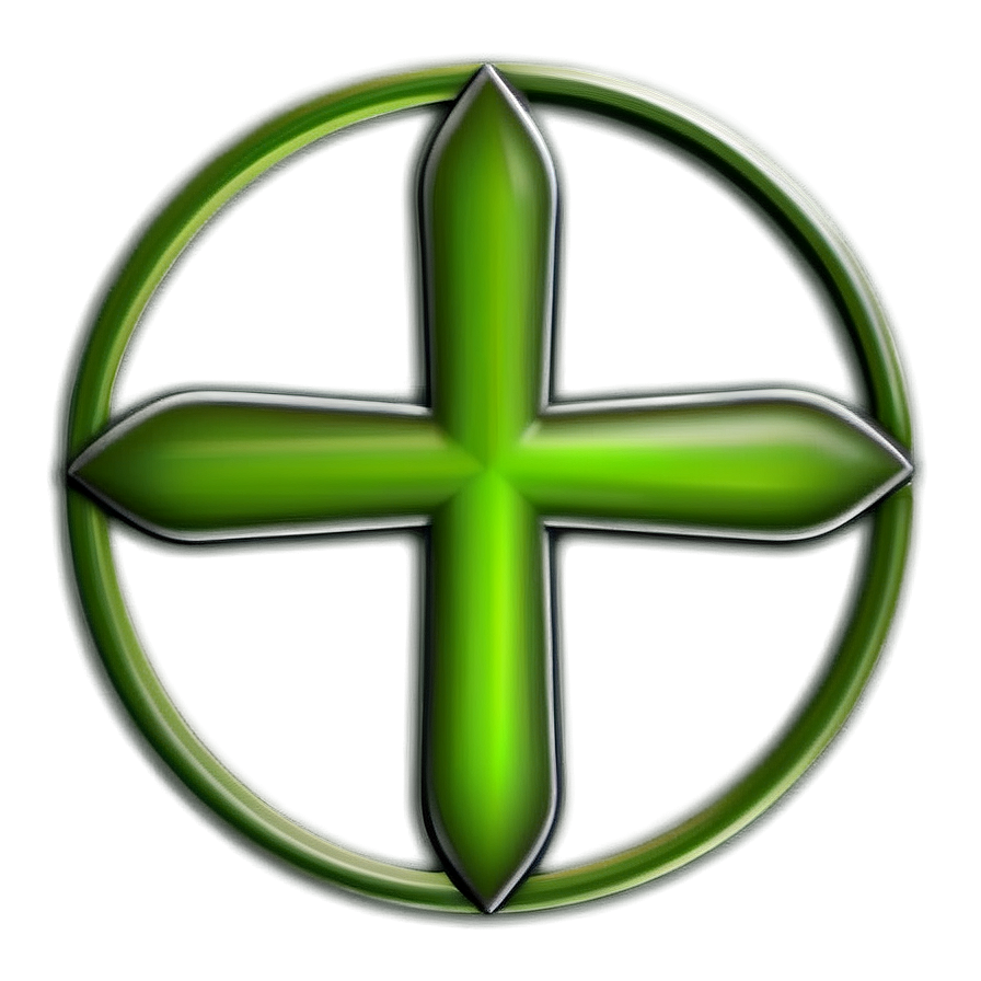 Green Circle With Cross Png Dkn15 PNG Image