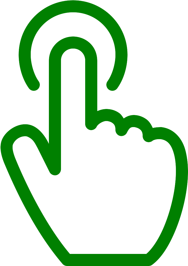 Green Click Icon PNG Image