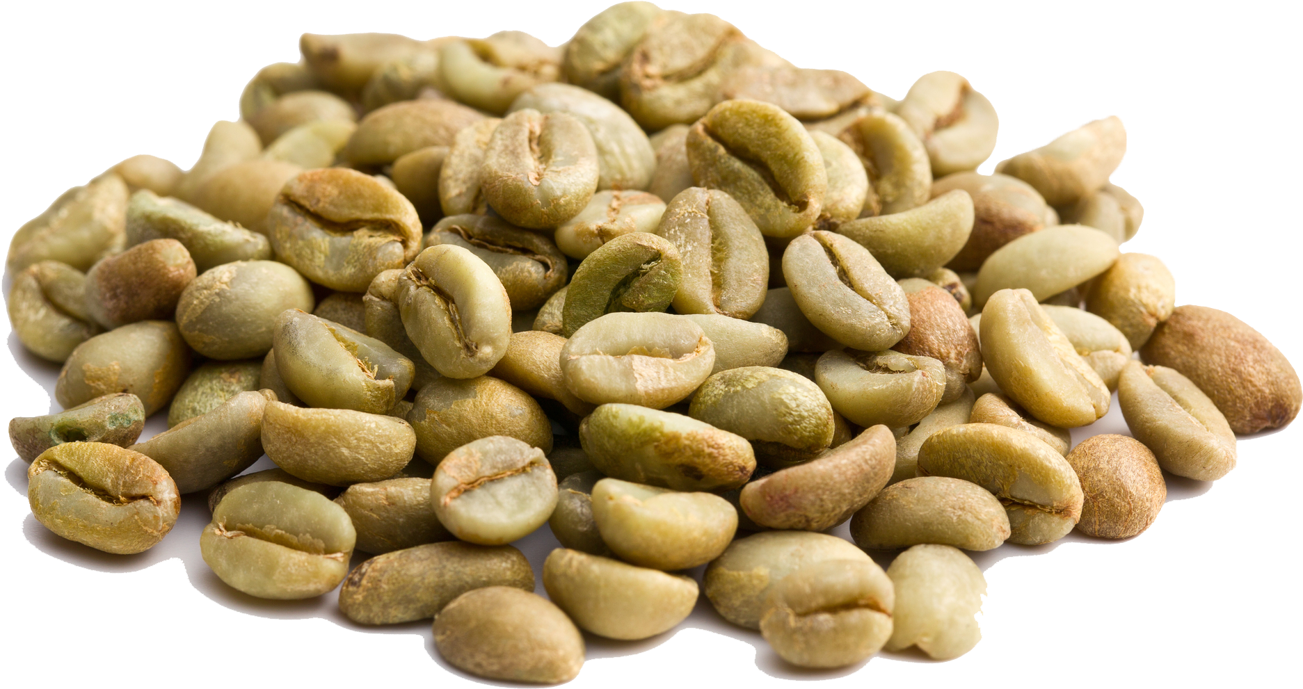 Green Coffee Beans Transparent Background PNG Image