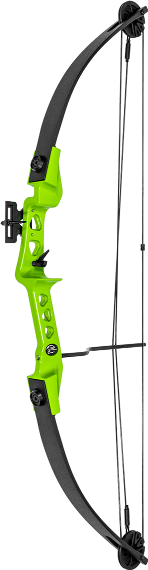 Green Compound Bow Archery Equipment PNG Image