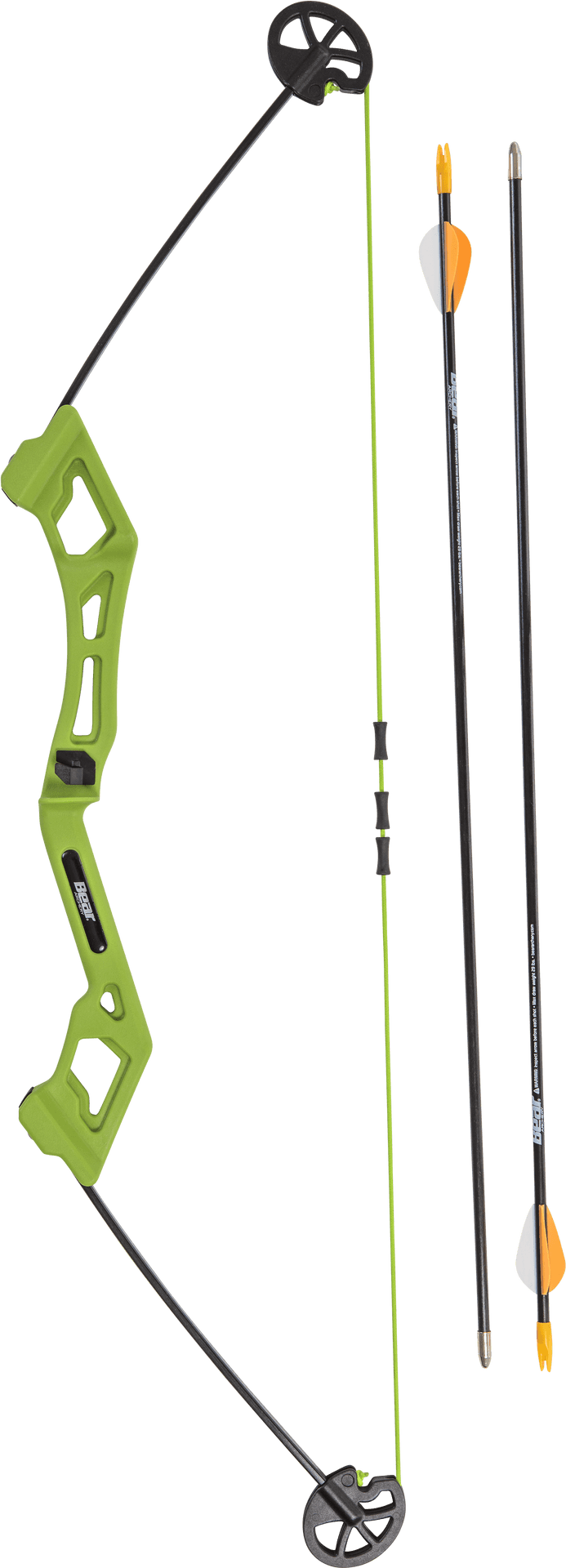 Green Compound Bowand Arrows PNG Image