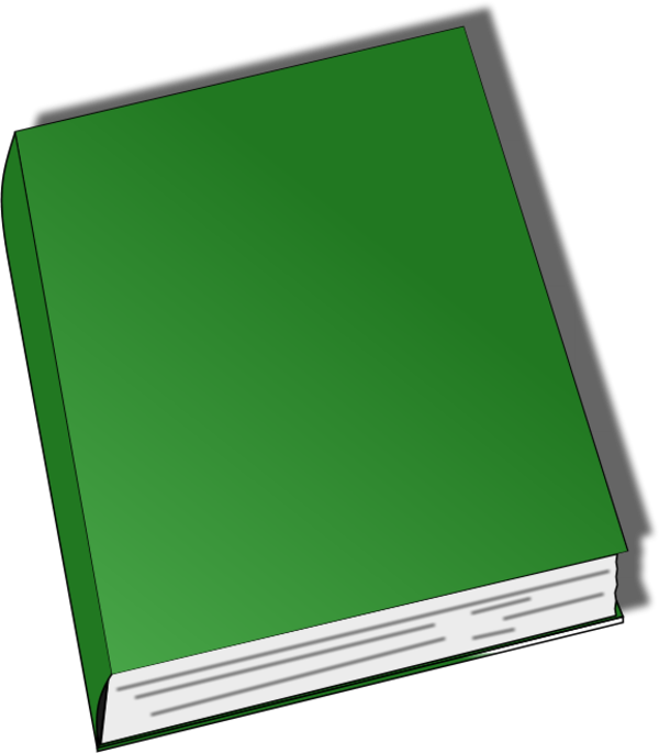 Green Cover Book Clipart PNG Image