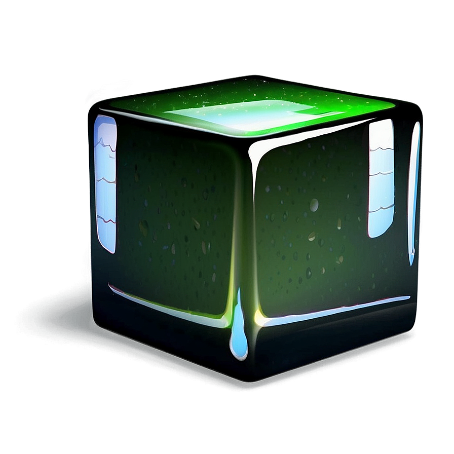 Green Cube Png Xee PNG Image