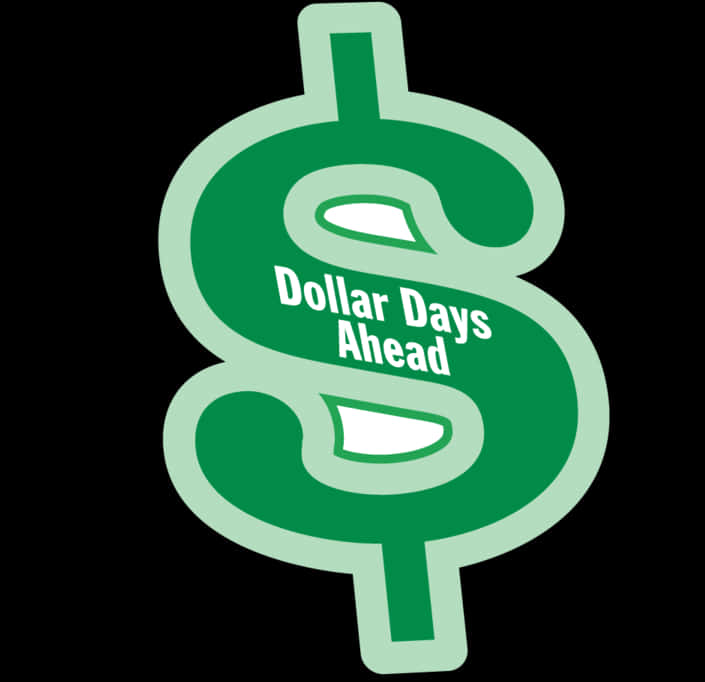 Green Dollar Sign Promotion PNG Image