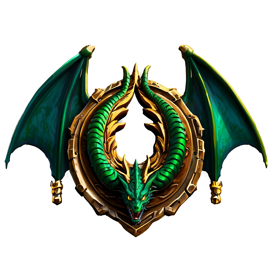 Green Dragon Emblem Png Qsg PNG Image