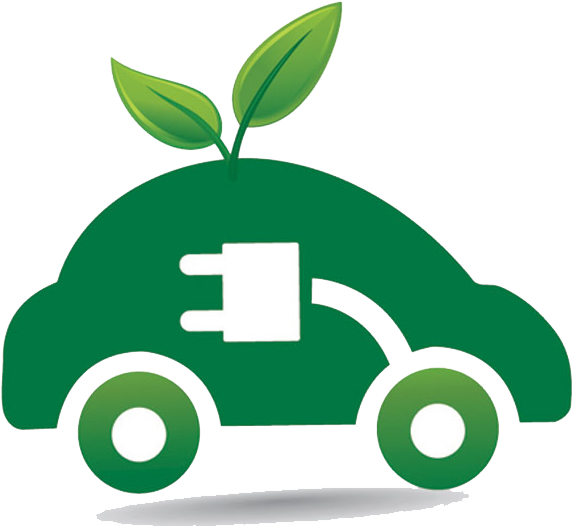 Green Electric Car Icon PNG Image