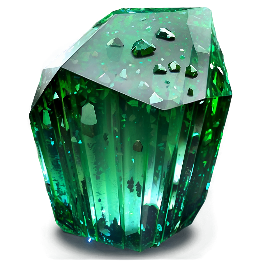 Green Emerald Crystal Png Sgm3 PNG Image