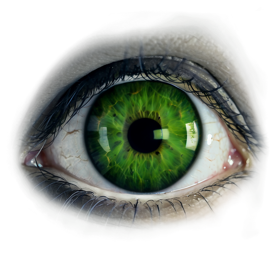 Green Eye Amidst Darkness Png Vdn PNG Image