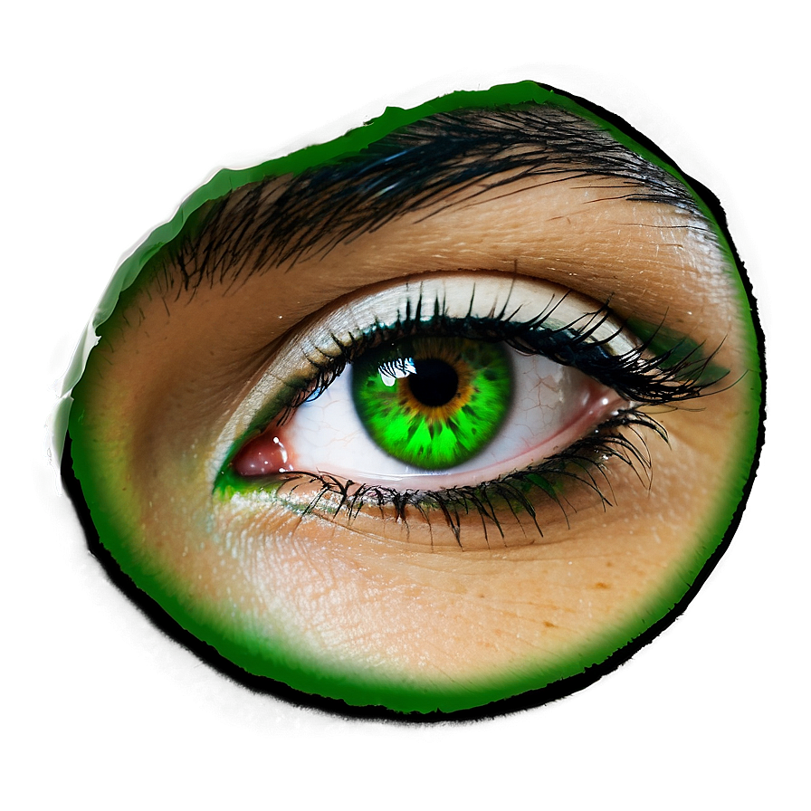 Green Eye Makeup Look Png 53 PNG Image