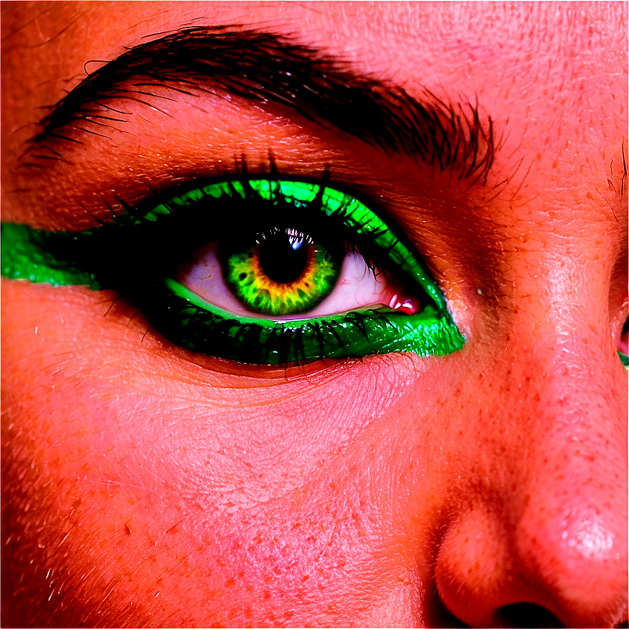 Green Eye Makeup Look Png Dic PNG Image