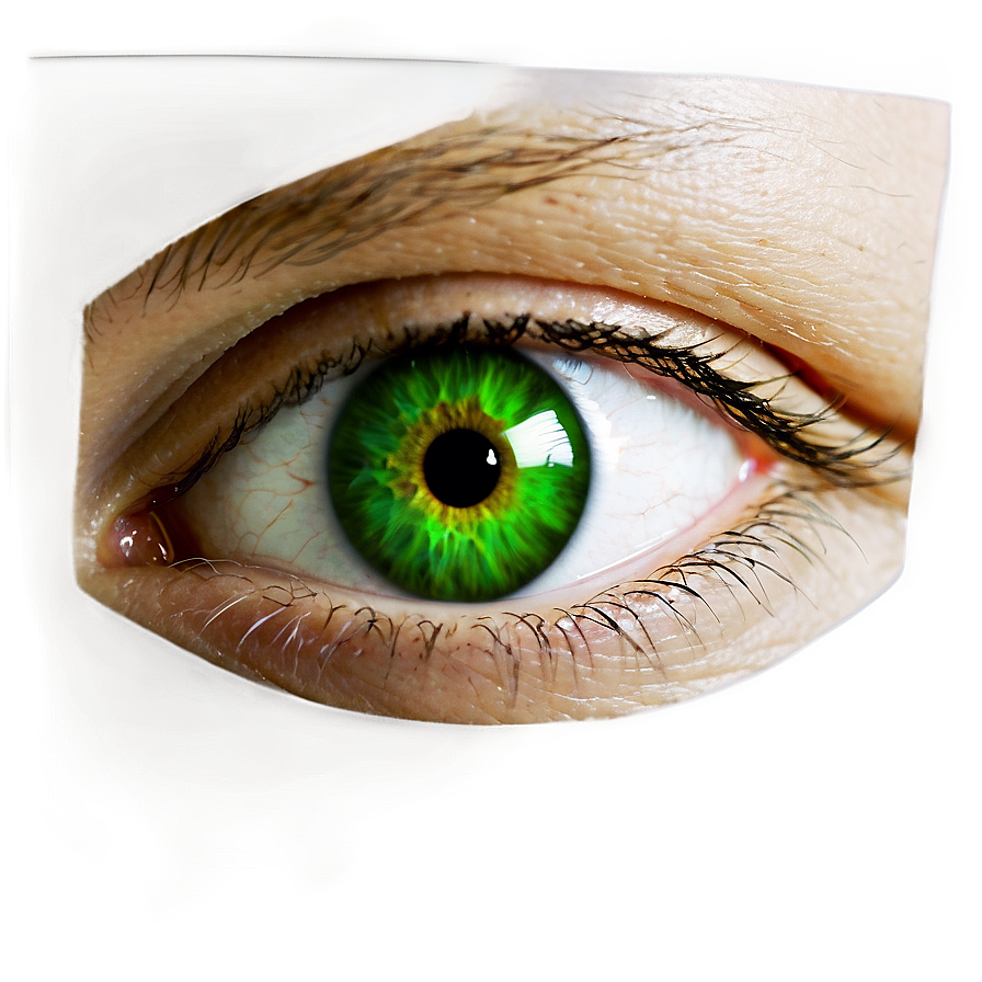 Green Eye Reflection In Mirror Png 48 PNG Image