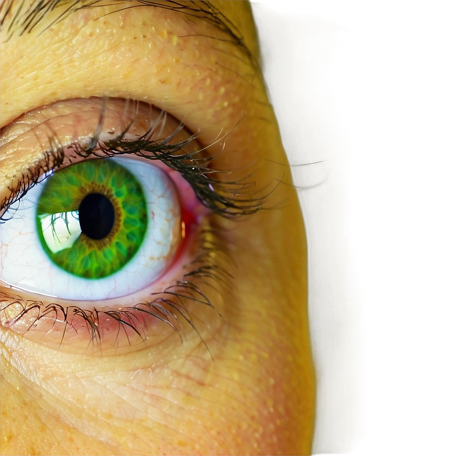 Green Eye With Colorful Surroundings Png Joc84 PNG Image