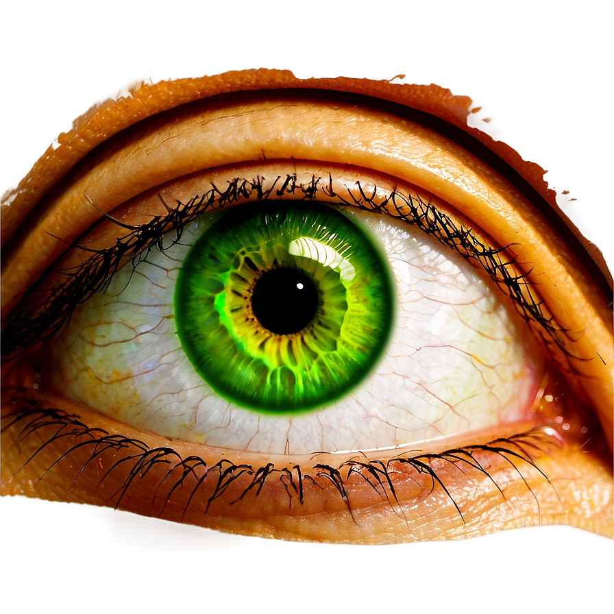 Green Eye With Tears Png Qof PNG Image