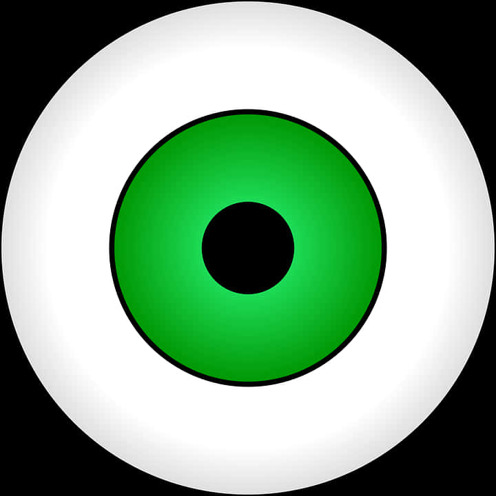 Green Eyeball Graphic PNG Image