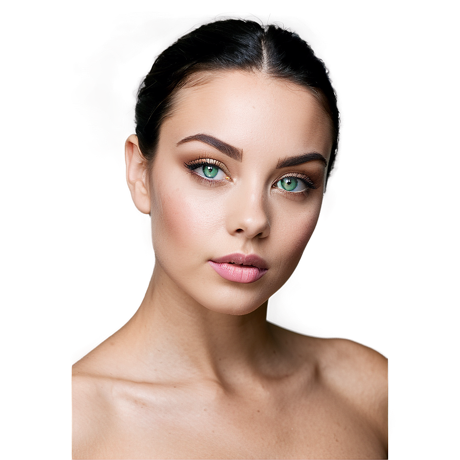 Green Eyed Beauty Portrait Png Xjy14 PNG Image